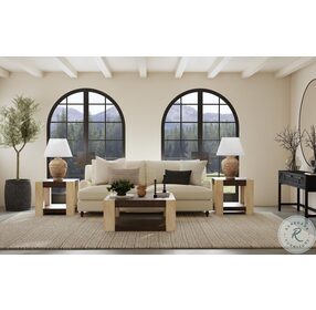 Harmony Carbon Mindi And Blonde Acacia Cocktail Table