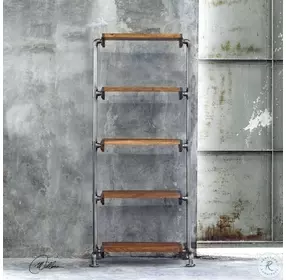 Rhordyn Aged Gunmetal Etagere