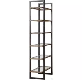 Olwyn Aged Steel Etagere