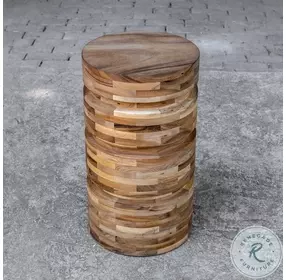 Boone Monochromatic neutral Tones Drink Table