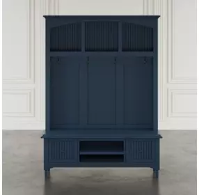 Westport Navy Hall Tree with Storage Bench