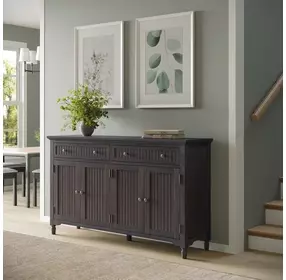 Bridgton Mahogany 4 Door Sideboard Cabinet