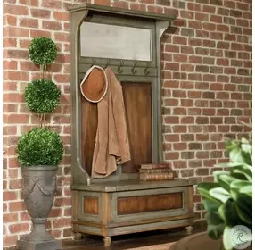 Hawke Honey Stained Mahogany Hall Tree