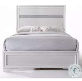 Naima White Youth Panel Bedroom Set