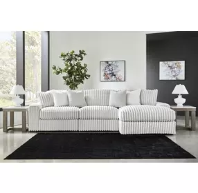 Stupendous Alloy 3 Piece Modular Sectional with Chaise
