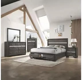 Naima Gray Rectangular Dresser Mirror