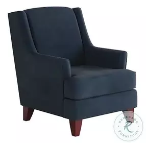 Bella Midnight Wingback Accent Chair