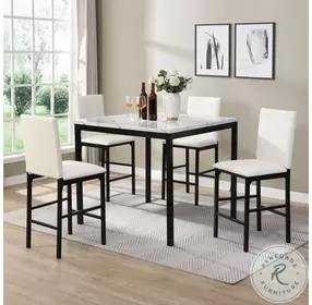 Tempe White Counter Height Stool Set Of 4