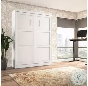 Pur White Queen Wall Bed