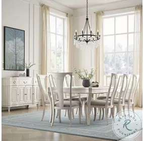 Solace Lilia Eggshell Leg Extendable Dining Table