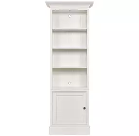 Structures White Display Bookcase with 4 Shelves