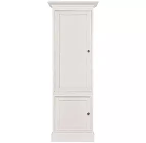 Structures White 2 Door Single Display Cabinet