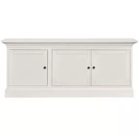 Structures White 81" Entertainment Console with 3 Doors