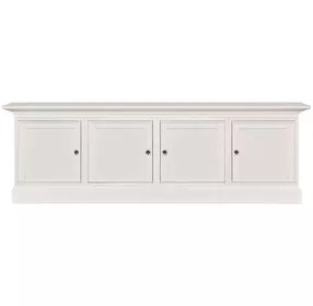 Structures Quad White 106" Entertainment Console with 4 Doors