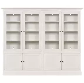 Structures Quad White 8 Door Display Cabinet