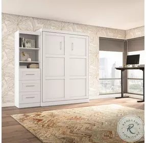 Pur White 90" Queen Wall Bed Kit