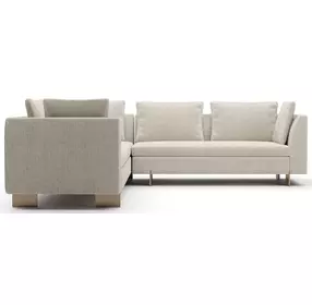 Altura Oatmeal 2 Piece Modular L Sectional with RAF Loveseat