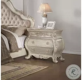 Ragenardus Antique White Nightstand