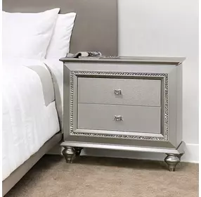 Kaitlyn Champagne 2 Drawer Nightstand