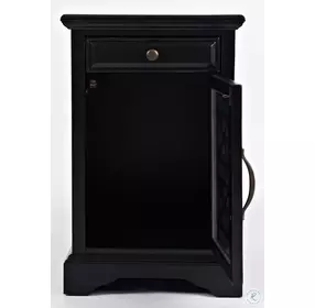 Craftsman Antique Black Chairside Table