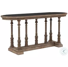 Architrave Almond Adjustable Oval Pub Table Set