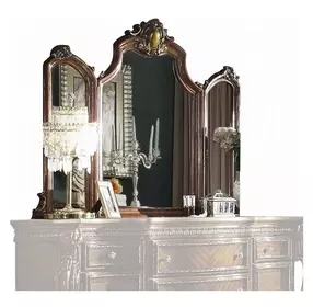 Picardy Honey Oak Arched Tri Fold Dresser Mirror