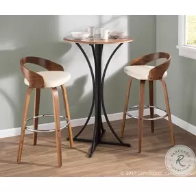 Grotto Cream Bar Stool Set Of 2