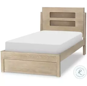 District Weathered Oak Youth Panel Bedroom Set