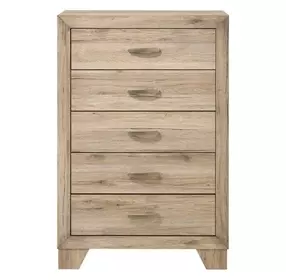 Miquell Natural 5 Drawer Chest
