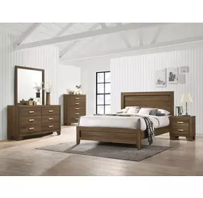 Miquell Oak Square Dresser Mirror