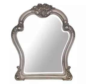 Dresden Vintage Bone White Arched Dresser Mirror