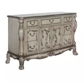 Dresden Vintage Bone White 7 Drawer Dresser