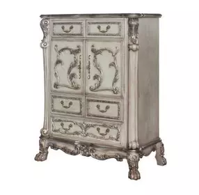 Dresden Vintage Bone White 5 Drawer Chest