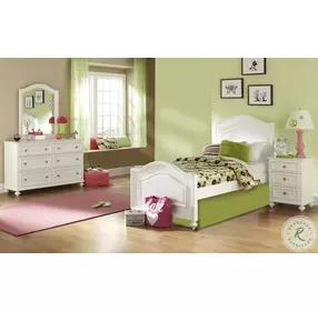 Madison Natural White Painted Twin Panel Bed