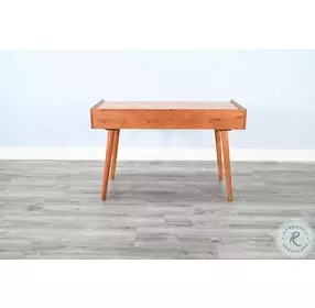 Maple Haze Medium Brown 48" Mid Century 3 Drawer Desk