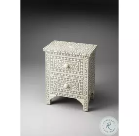 Vivienne Grey Bone Inlay Accent Chest