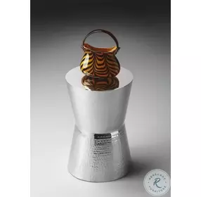 Dimple Silver Side Table