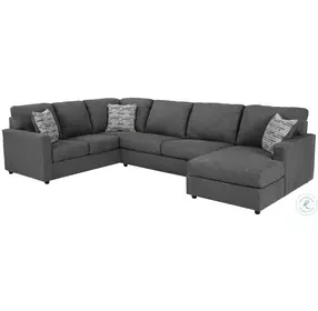 Edenfield Charcoal Sectional with RAF Corner Chaise