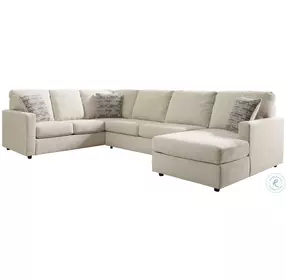Edenfield Linen Sectional with RAF Corner Chaise