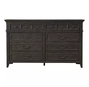 Paradise Valley Saddle Brown 8 Drawer Dresser