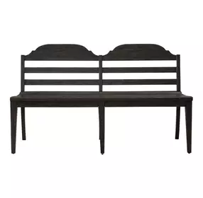 Eden Ridge Saddle Brown Ladder Back Bench