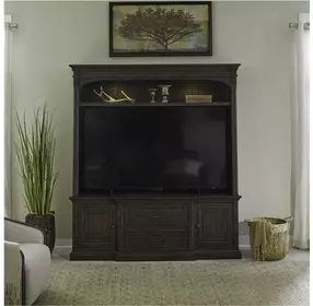 Paradise Valley Saddle Brown Entertainment Center