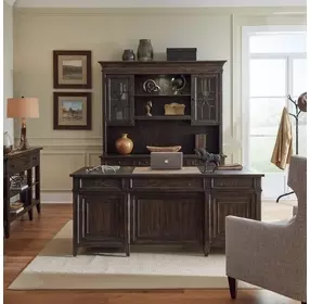Paradise Valley Saddle Brown 72" Executive Credenza