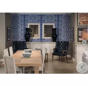 Welsh Blue Leather Chair