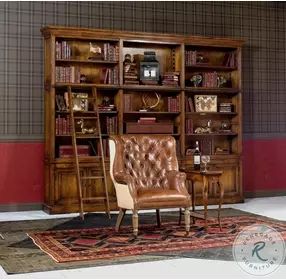 Welsh Brown Leather And Jute Chair