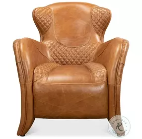 Hera Brown Leather Arm Chair