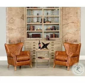 Disel Tan Leather Single Chair