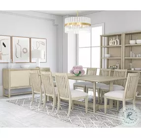 Cotiere White Upholstered Side Chair Set of 2