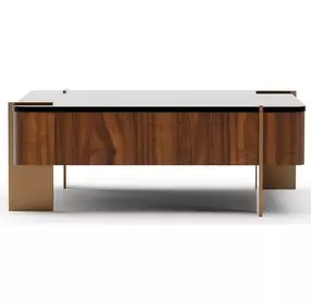 Altura Smoked Walnut Glass Top Occasional Table Set