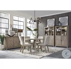 Ainsley Cerused Khaki 48" Round Dining Table